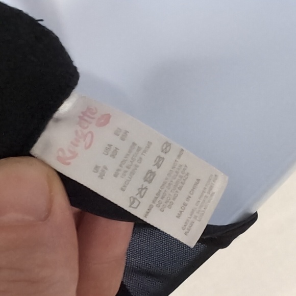 Rougette Nude Black Strappy Balconette Bra Size 30H - Picture 3 of 4